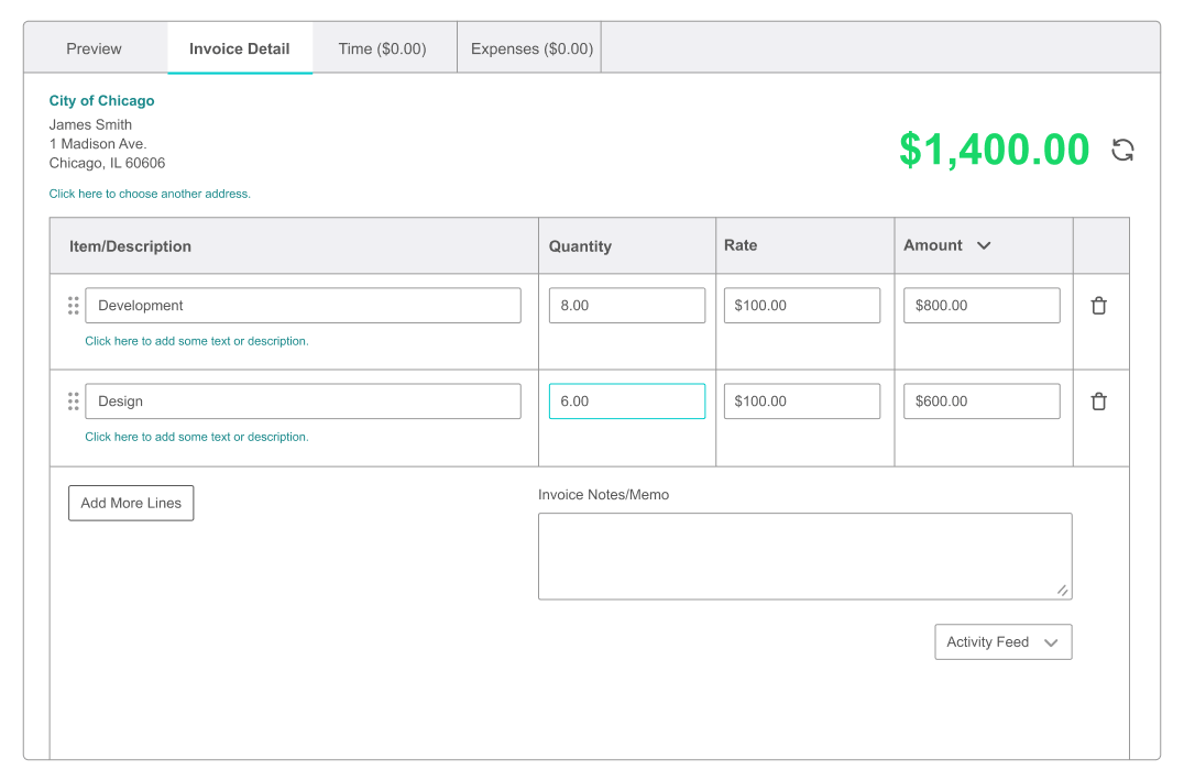 Send invoices faster than ever.