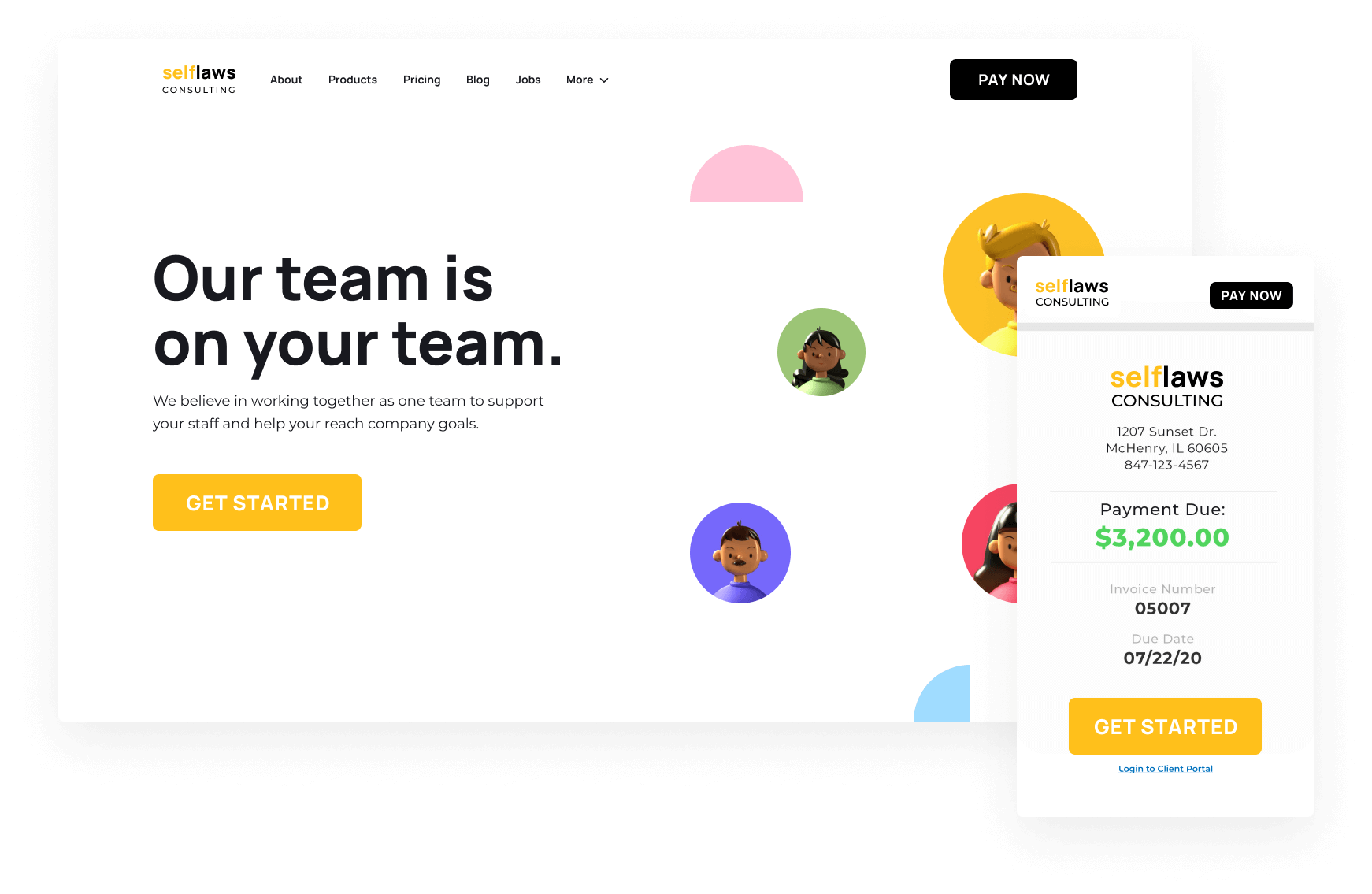 Allow your clients to pay online.