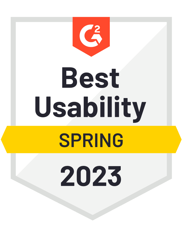 G2 2023 Best Usability - BigTime