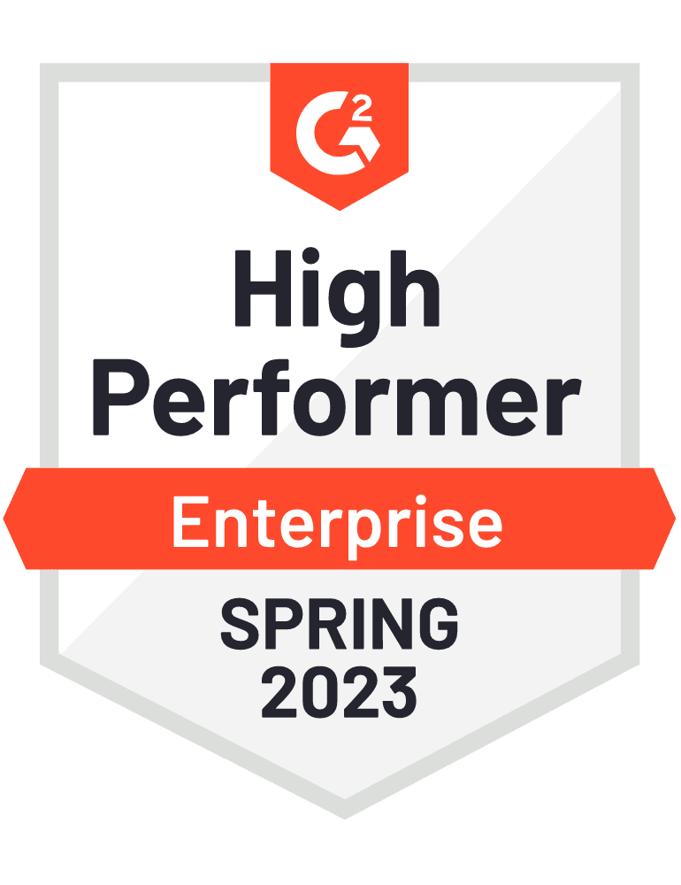 G2 2023 High Performer - Enterprise BigTime