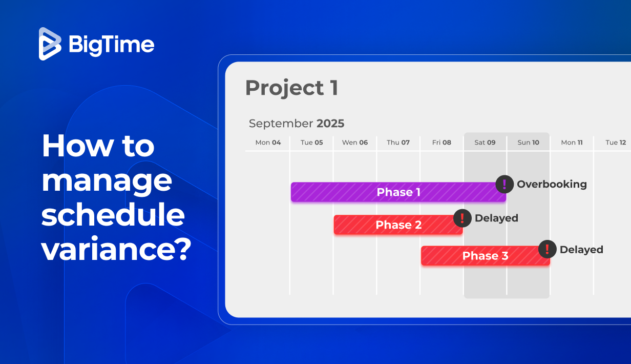 Schedule variance