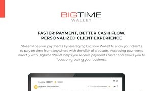 BigTime Wallet Overview - Current Clients
