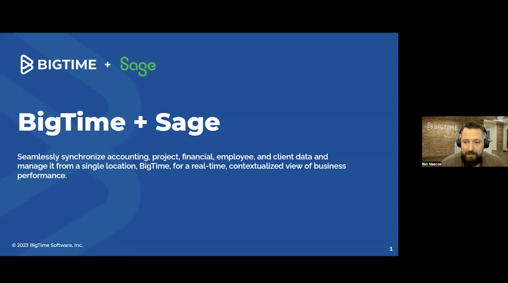 BigTime + Sage Intacct Overview