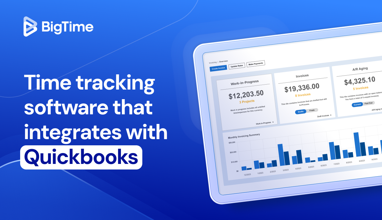Time tracking software that integrates with Quickbooks