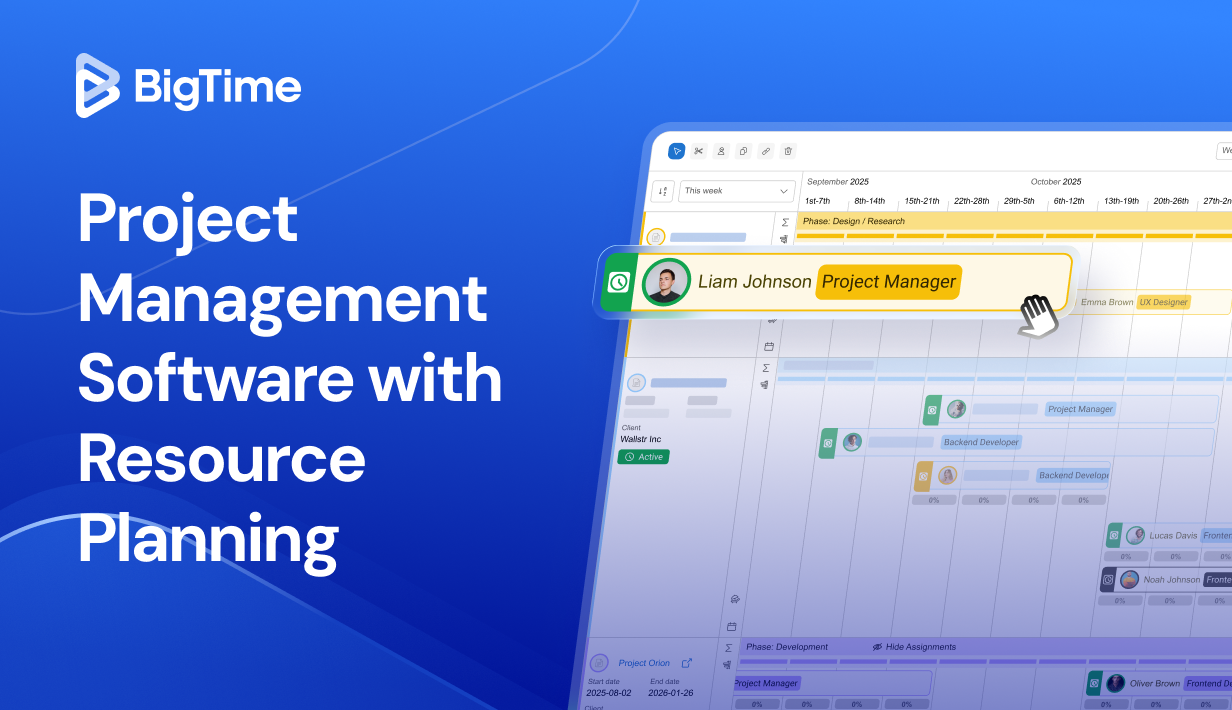 Project management software resource planning